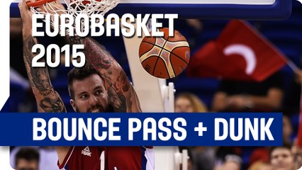 Teodosic Bounce Pass Finds Raduljica for the Slam! - EuroBasket 2015