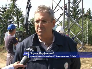 Sanacija dalekovoda ka Petrovcu do kraja septembra, 09. septembar 2015. (RTV Bor)