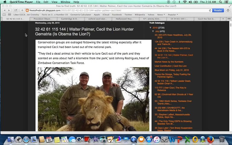 The Killing of Cecil the Lion- President Obama, The Lion King, Jimmy Kimmel & the Diamond Trade