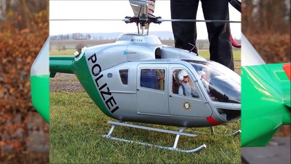 DER ERSTE RUNDFLUG - Vario Helicopter "EC135" JetCat Turbine PHT3-Mechanik