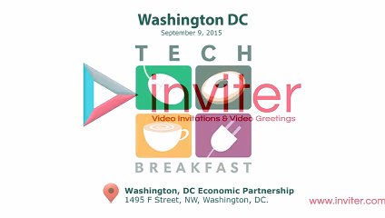 DC Techbreakfast Thank you video greeting from Inviter.com
