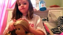 1 easy cute hairstyle for your American girl doll