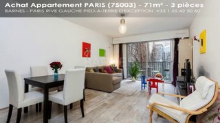 Vente - appartement - PARIS (75003) - 3 pièces - 72m²