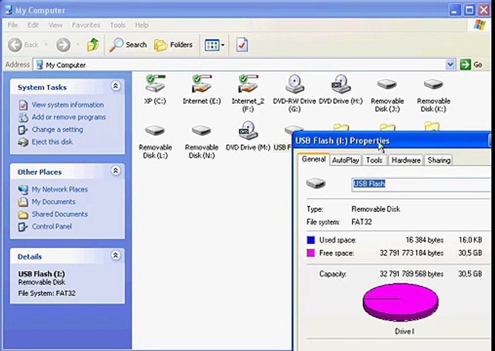 How to Format USB Flash Drive with NTFS in Windows XP