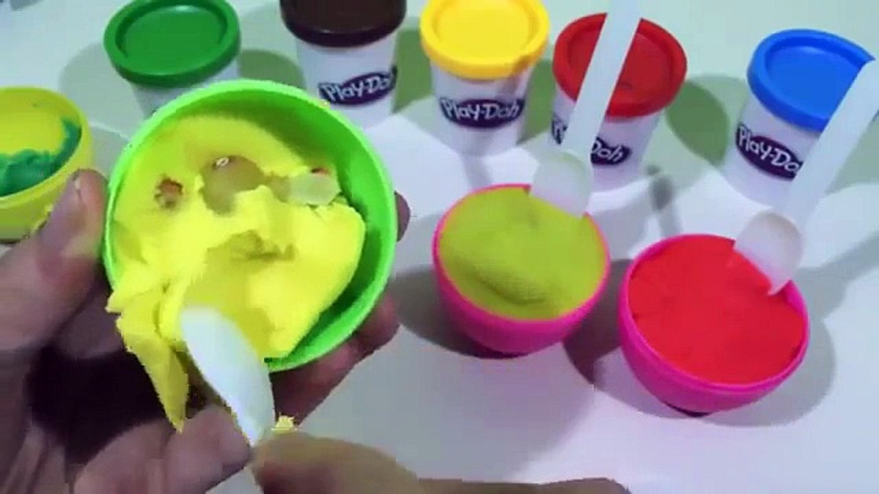 Peppa pig Play doh ice cream surprie minions disney frozen