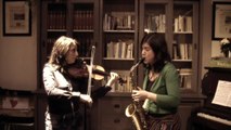 VIOLINNA and BERA (violin   sax. improvisation) at Mr.Bean Cafe Amsterdam
