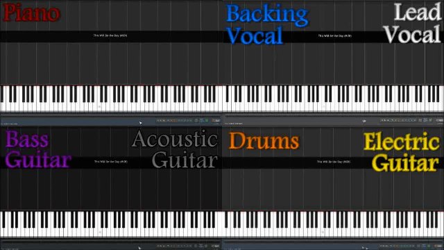 This Will Be The Day RWBY Intro Theme Piano, Vocal, Guitar, Bass & Drums Cover Tutorial