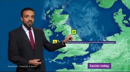 Weather presenter nailS pronunciation of Europe's longest Welsh place name live on TV