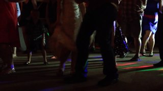 Aug 22 Wedding - Ethan dancing with the big kids !