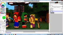 Tutorial cartoon  - Como fazer sua skin  muito simples!