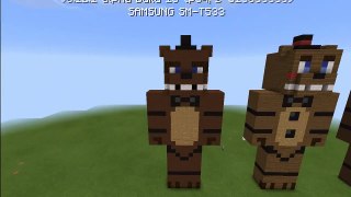 Fnaf freddy's statues (mcpe).