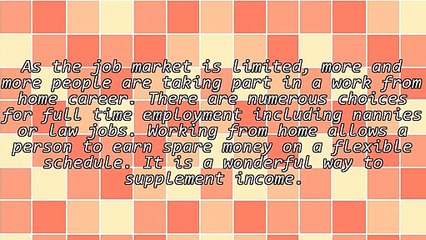 Work From Home And Earn An Income