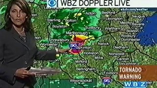 Tornado warning on  wbz /Wcvb