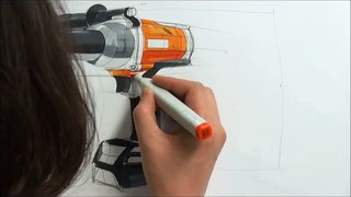 Product sketch & marker technique