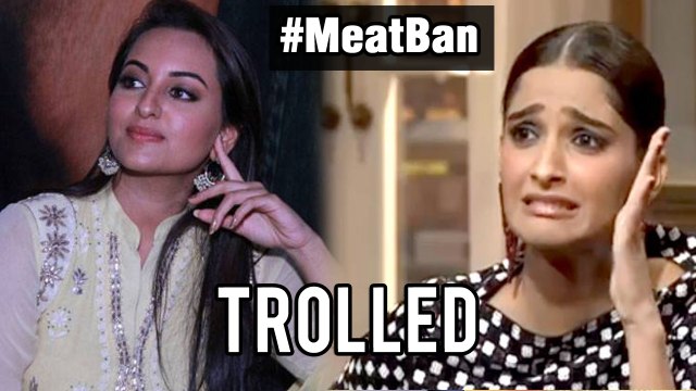 Sonakshi Sinha & Sonam Kapoor Get Trolled On Twitter | #MeatBan