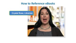 APA Style Reference List: How to Reference eBooks