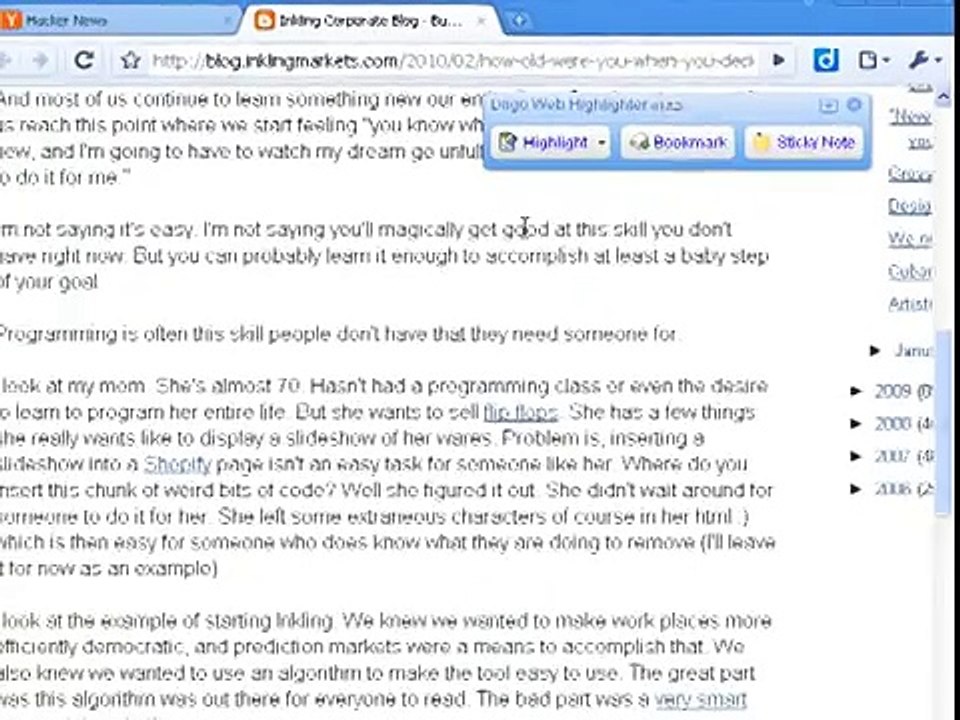 Add bookmark and highlights
