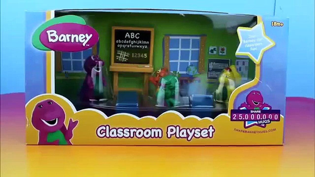 Barney Classroom Playset with Baby Bop Riff & BJ sing along ABC s Alphabet
