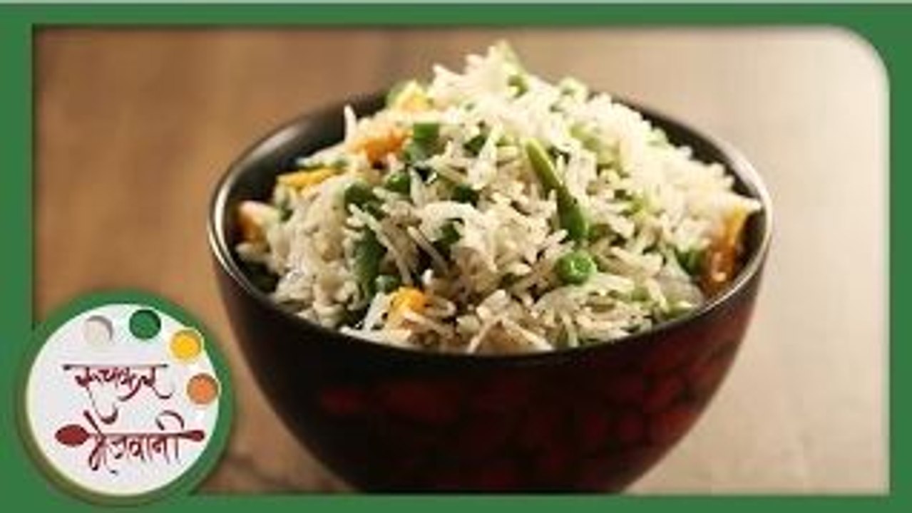 Quick Veg Pulao - Indian Recipe by Archana - Popular Spicy Main Course Rice in Marathi