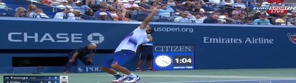 Jo Wilfried Tsonga vs Marin Cilic || US Open 2015 |HD|