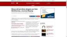 VitorNews no G1: O Minecraft Lança algum o Filme do Mojang