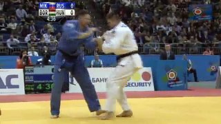 Judo EM 2012: final +100kg BOR, Barna (HUN) - MIKHAYLIN, Alexander (RUS)