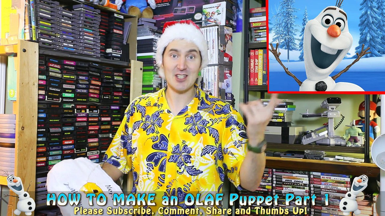 HOW TO make an OLAF PUPPET