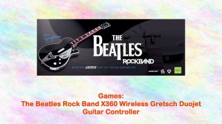 The Beatles Rock Band X360 Wireless Gretsch Duojet Guitar Controller