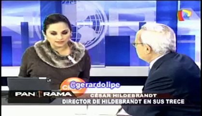 CESAR HILDEBRANDT 03 OJALA NO SE SIENTE HILDEBRANDT PORQUE LOS VAN A BOTAR  PANORAMA