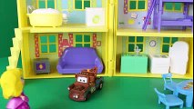 Peppa Pig Peek 'n Surprise Playhouse George with Princess Sofia the First and Disney Cars