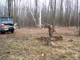 Funny Video_ Removing Stumps With a Junker