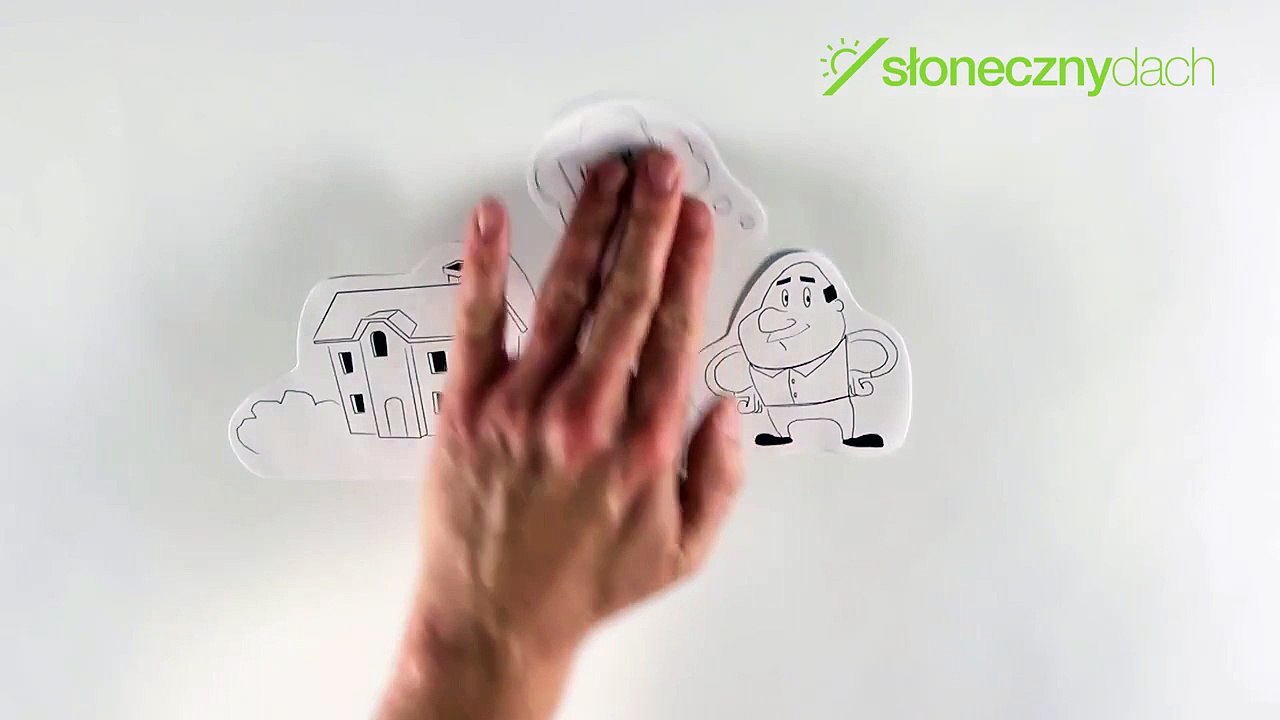 Explainer Video "Sloneczny Dach" (paper cut, handdrawn)