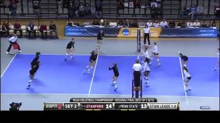 Penn State vs Stanford NCAA Volleyball 2013 [Set 2]