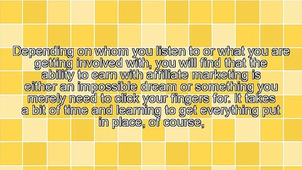 Is It Easy To Earn With Affiliate Marketing?