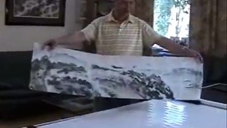 How to Mount a Large Chinese Painting (1)