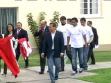 Declaraciones de Ollanta Humala saludando y felicitando a la Selección Peruana de Fútbol