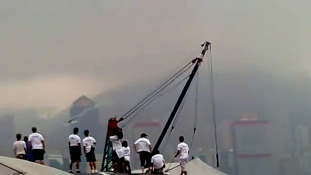 Cool mini helicopter at event in HK
