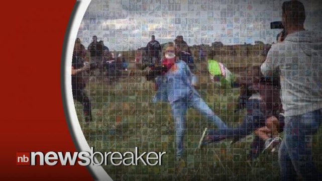 Hungarian TV Camerawoman Fired After Kicking and Tripping Fleeing Migrants