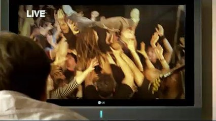 Flashing Daughter on TV