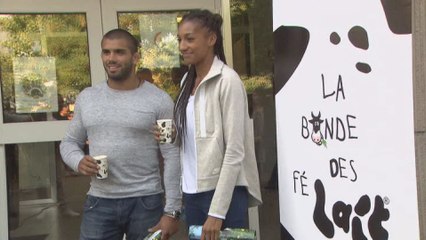 Nafissatou Thiam et Toma Nikiforov ambassadeurs du lait wallon