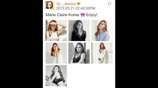 Once SNSD . Jessica Jung . 150907 . 150908 . Marie Claire Korea . A more personal Interview version