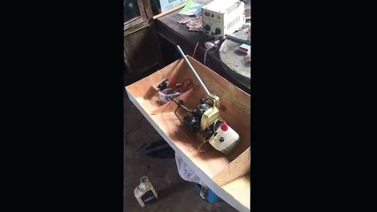 Homemade rc boat test by Mr Tiến