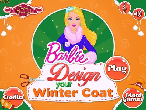 Barbie Design Your Winter Coat Дизайн зимнего пальто для Барби
