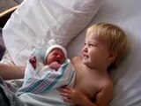 Baby cute - Love my new sister funny cute adorable baby video