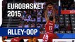 Tsintsadze Lobs it to Sanikidze for the Alley-Oop! - EuroBasket 2015