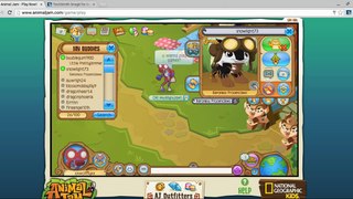 Animal jam : Me paying games with my friend!