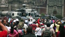Despegue de helicópteros desfile militar Mexico 16 sep 2012