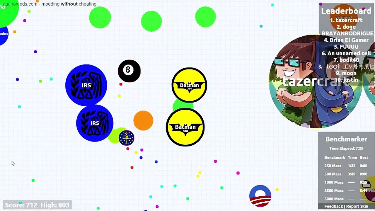 Batman vs. Superman l Duelo de skins l Agar.io