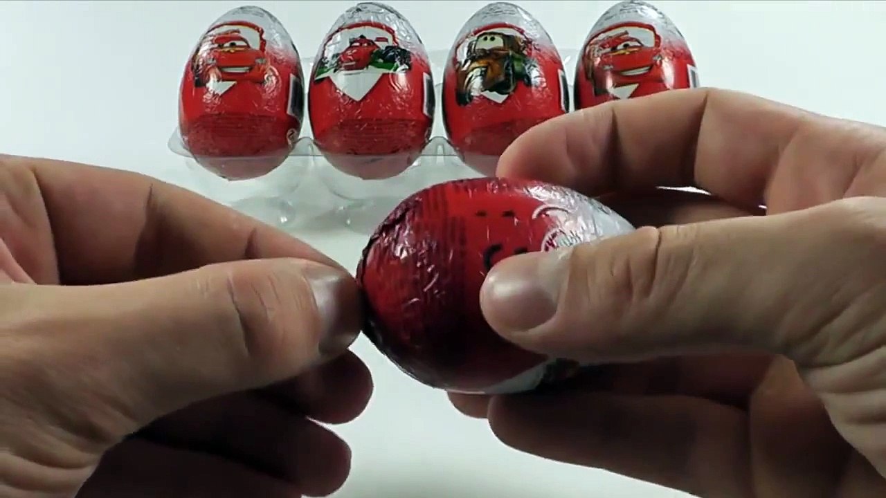 5 de Disney Pixar Cars 2 Sorpresa huevos Unboxing