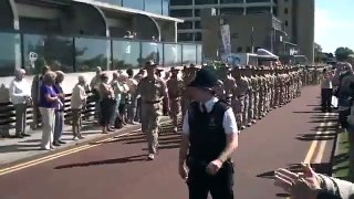 Gurkhas parade in Folkestone